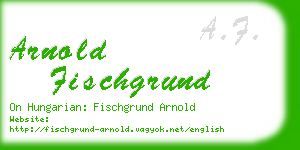 arnold fischgrund business card
